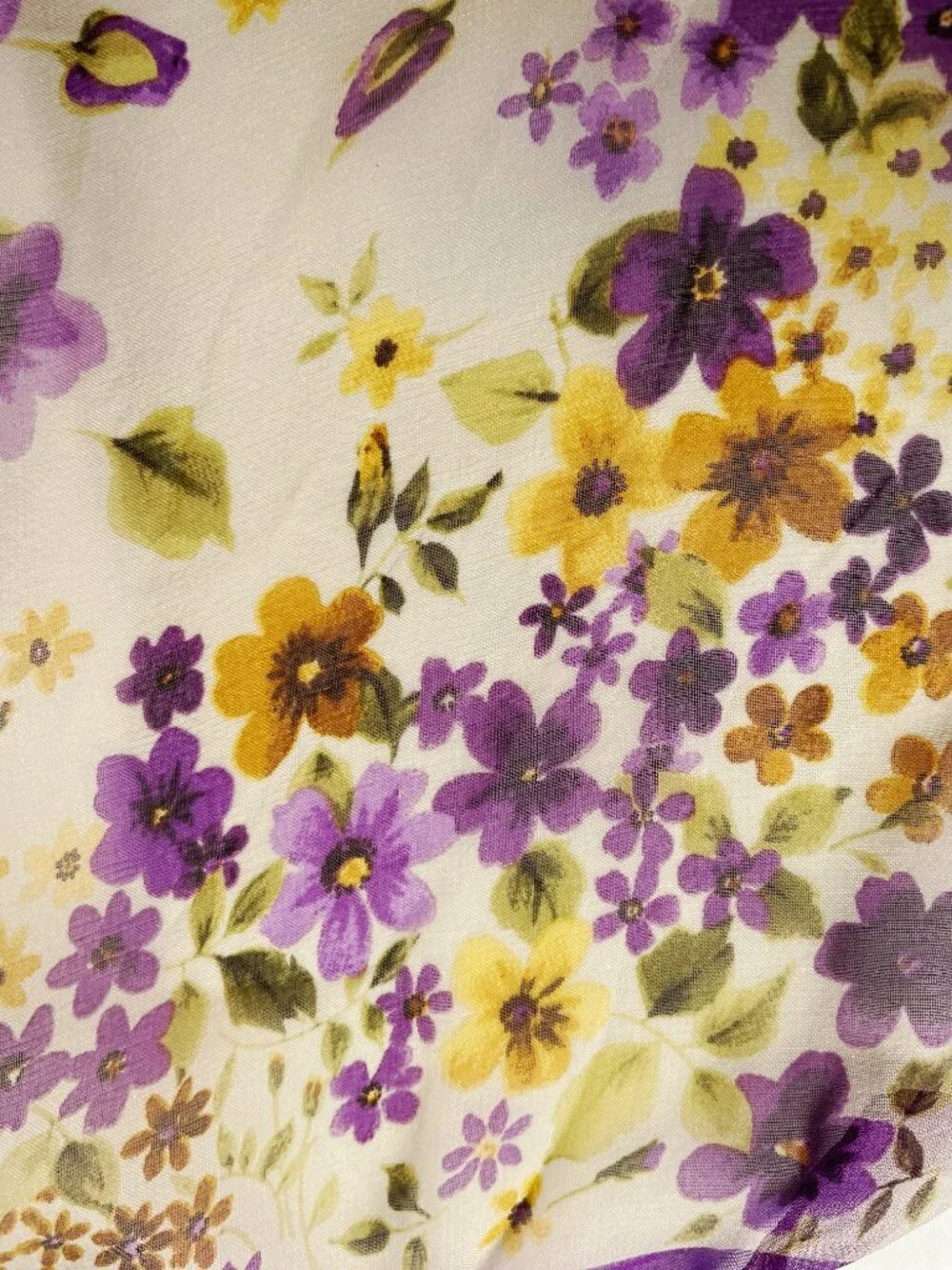 Dolce & Gabbana Silk Chiffon Floral Scarf